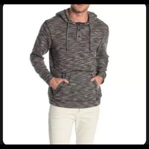 Union SEA/WA Shirt Pullover Slant Pockets Hoodie Long sleeve Buttons Size M